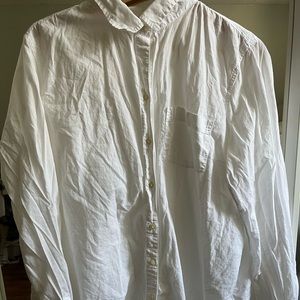 White cotton button down